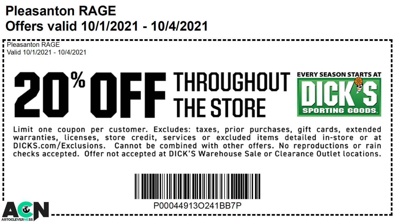 Dick's Sporting Goods Coupon