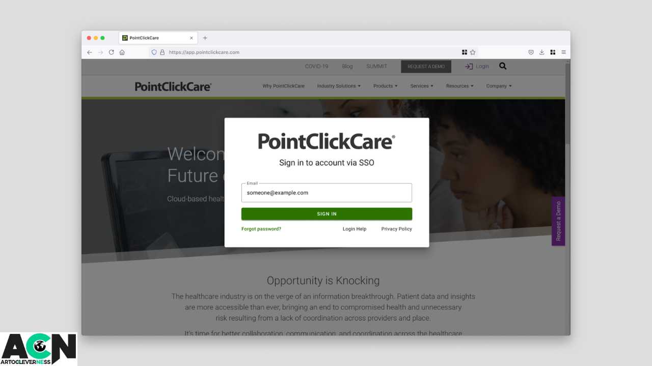 pointclickcare login